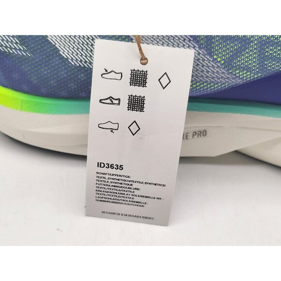 Adidas Adizero Adios Pro 3 Mens Blue Running Shoes Size 8 ID3635 - Picture 10 of 11